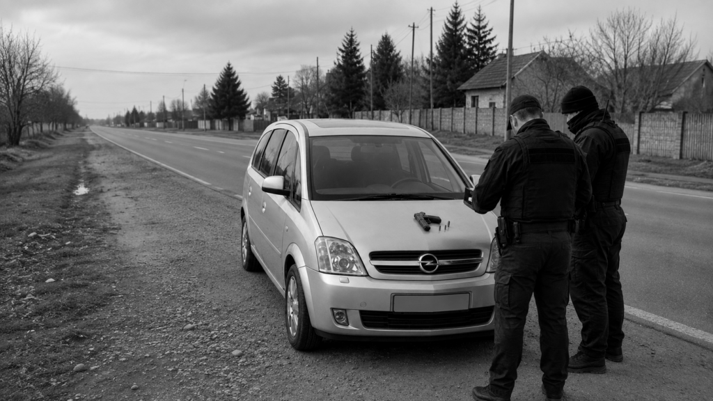 foto kryesore — Antidroga ndalon “Opel Merivën” në Dragash…