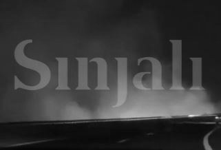 foto kryesore — Zjarr në magjistalen Prishtinë–Gjilan