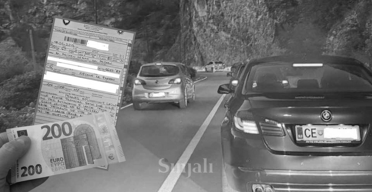 foto kryesore — Tejkaloi kolonën në rrugën Prizren-Reqan,…