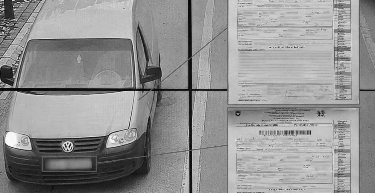 foto kryesore — Drejtonte veturën me targa të një automjeti…