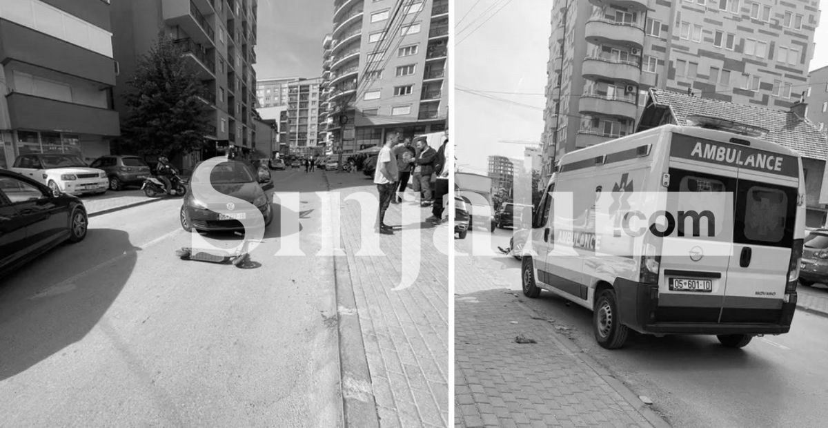 foto kryesore — Vetura godet një trotinet në Ferizaj,…